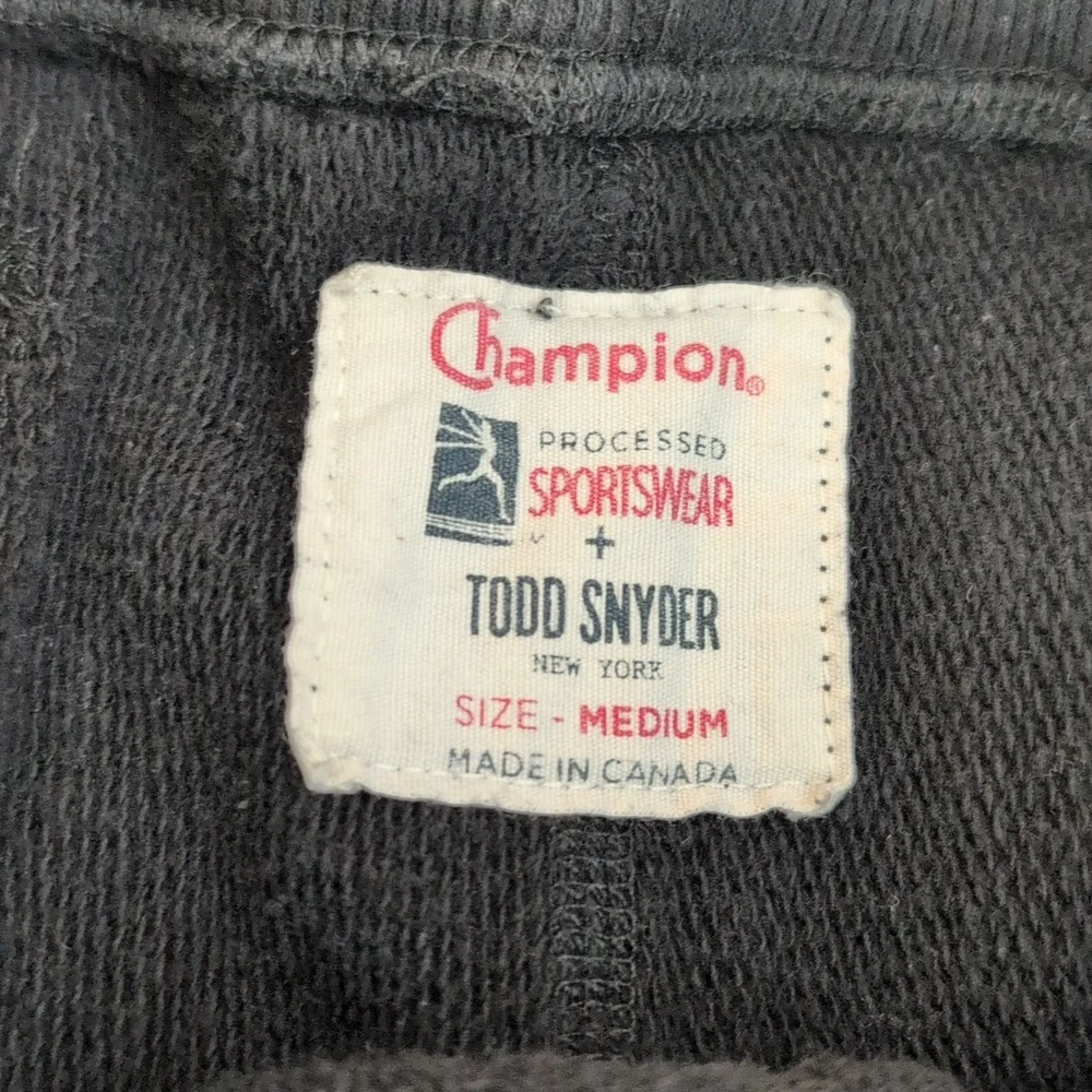 Champion x Todd Snyder Terry Cargo Joggers - Black - Picture 3 of 4